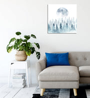 Quadro Decorativo em Tela 45x45cm - Impressão Digital Premium com Moldura de Madeira