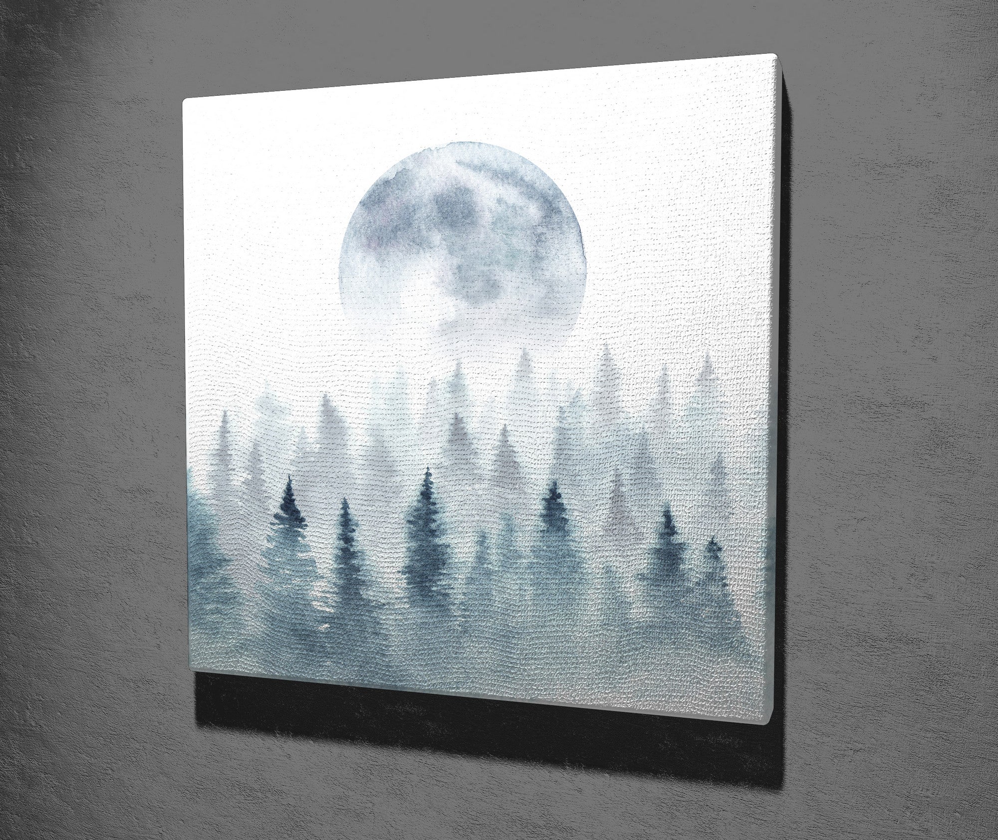 Quadro Decorativo em Tela 45x45cm - Impressão Digital Premium com Moldura de Madeira