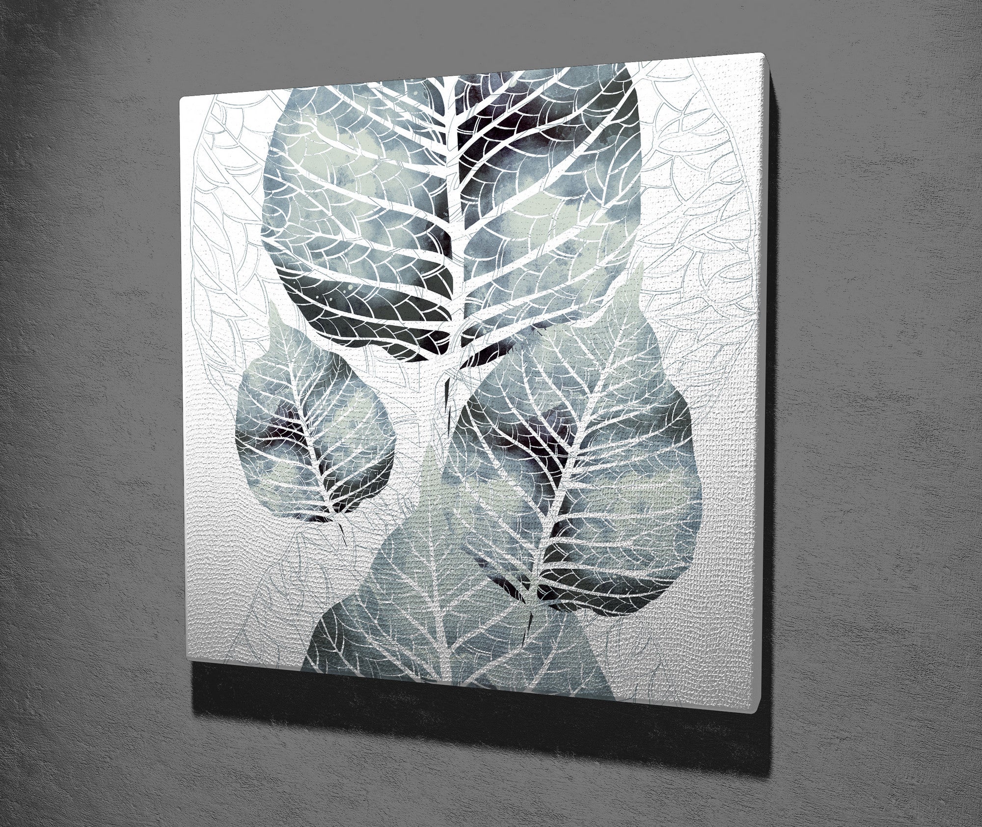 Quadro Decorativo em Tela 45x45cm - Impressão Digital Premium com Moldura de Madeira