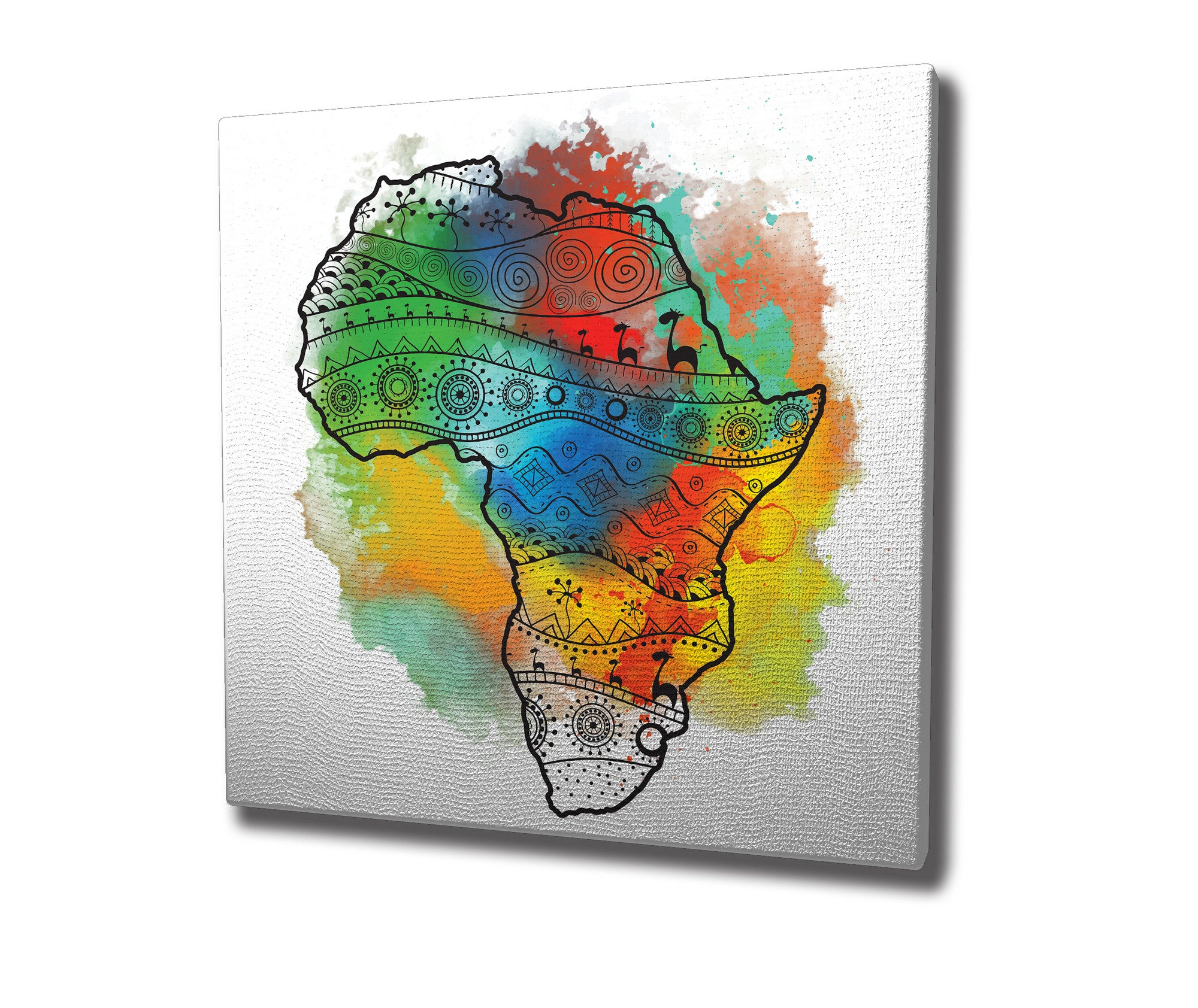 Quadro Decorativo em Tela 45x45cm - Impressão Digital Premium com Moldura de Madeira