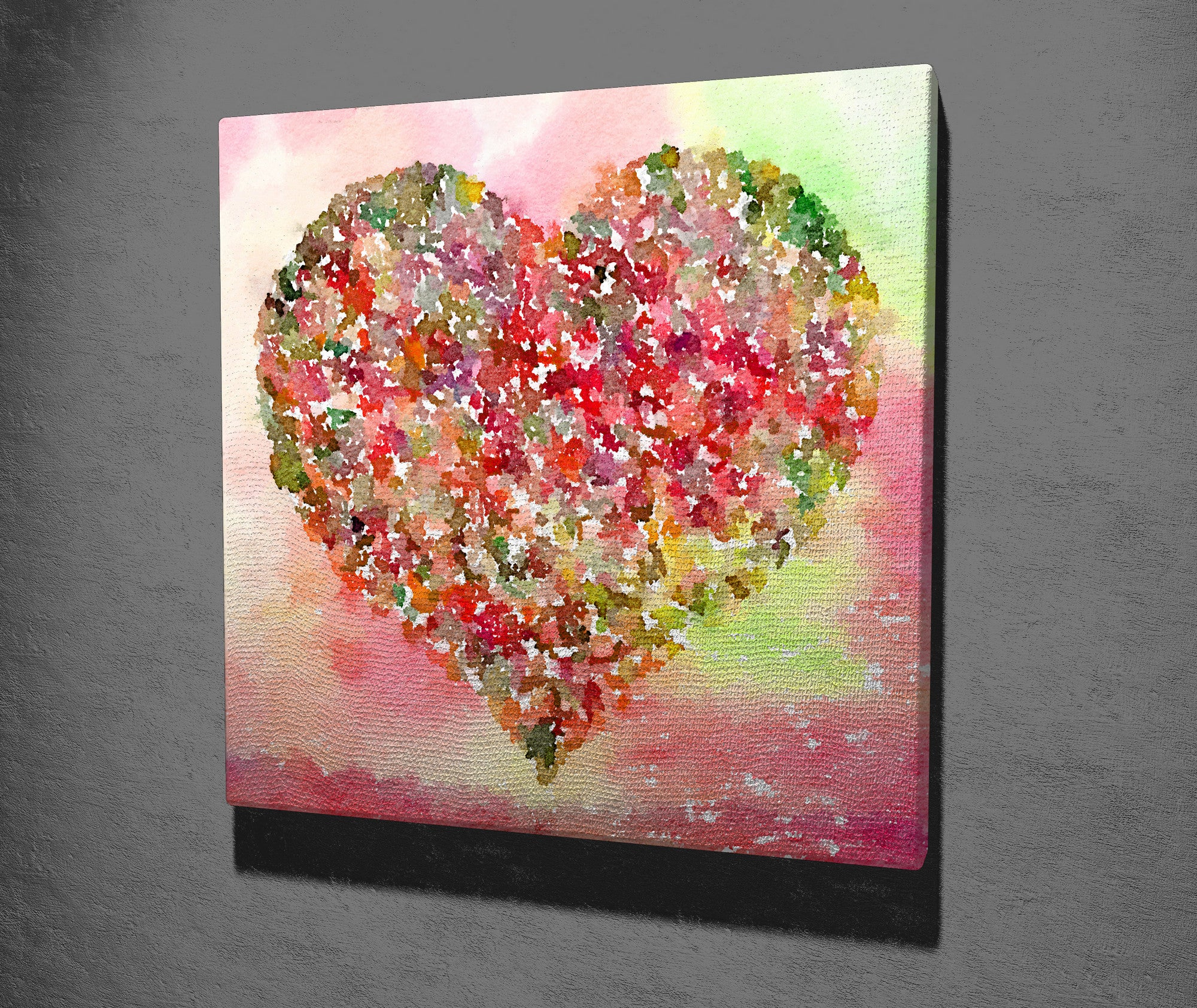 Quadro Decorativo em Tela 45x45cm - Impressão Digital Premium com Moldura de Madeira