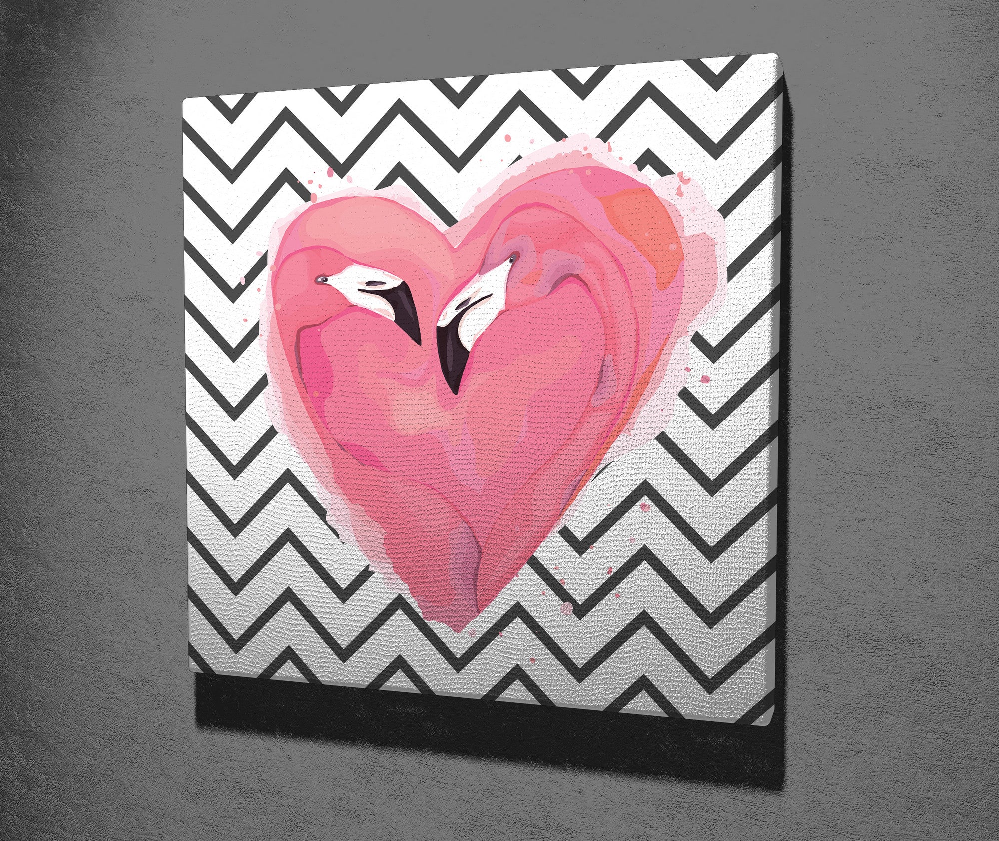 Quadro Decorativo em Tela 45x45cm - Impressão Digital Premium com Moldura de Madeira