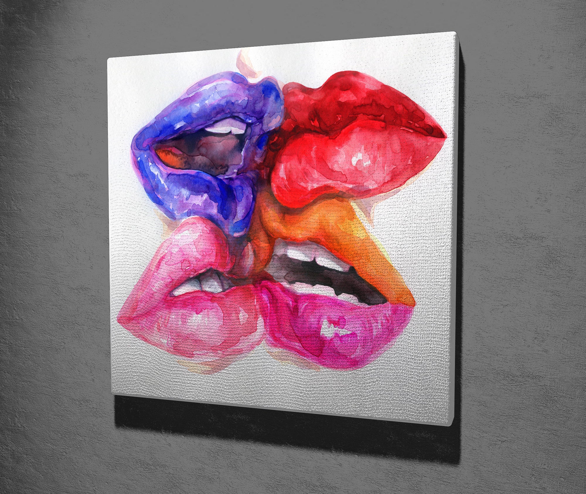 Quadro Decorativo em Tela 45x45cm - Impressão Digital Premium com Moldura de Madeira