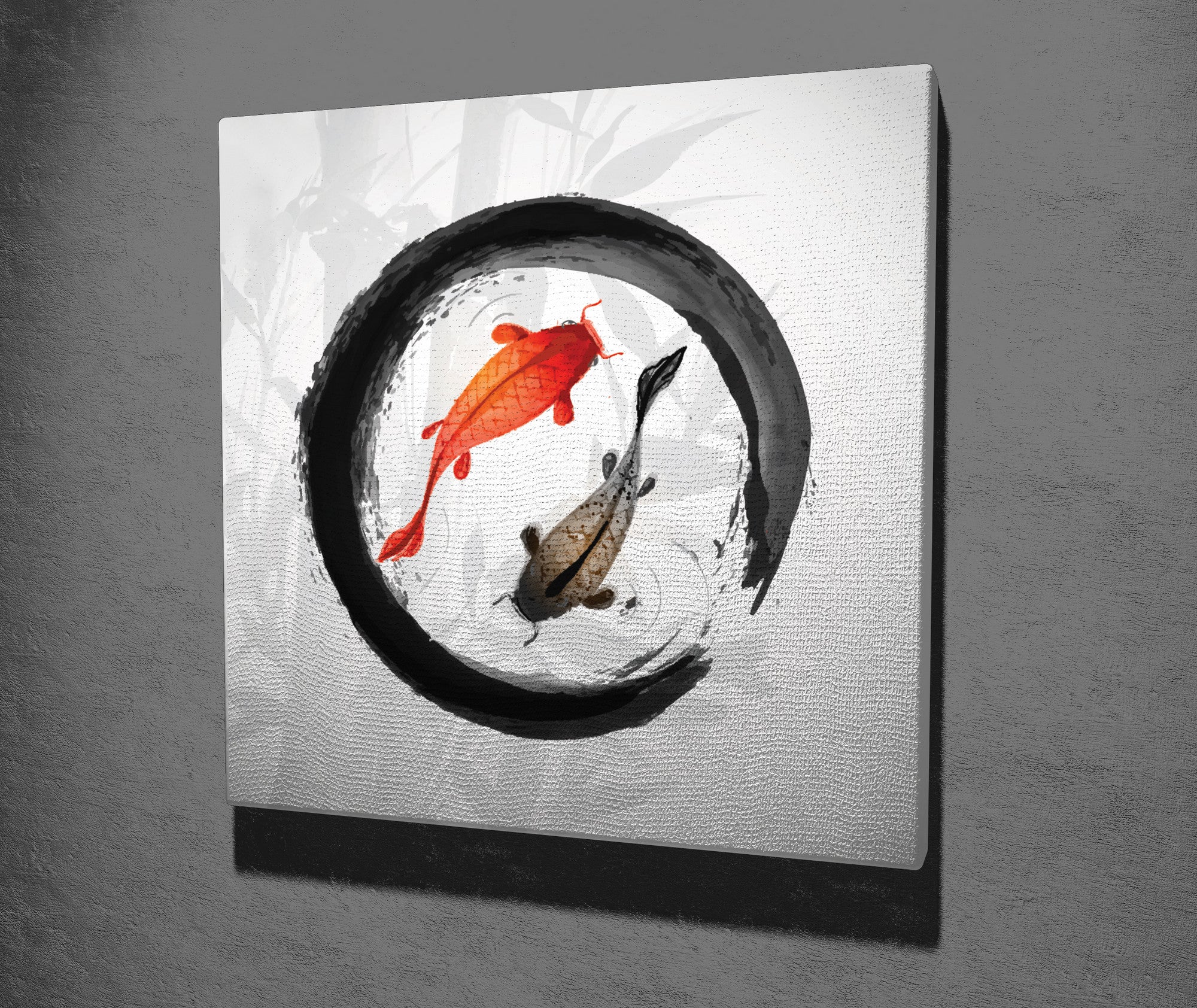 Quadro Decorativo em Tela 45x45cm - Impressão Digital Premium com Moldura de Madeira