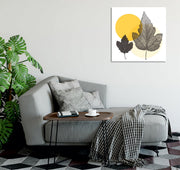 Quadro Decorativo em Tela 45x45cm - Impressão Digital Premium com Moldura de Madeira