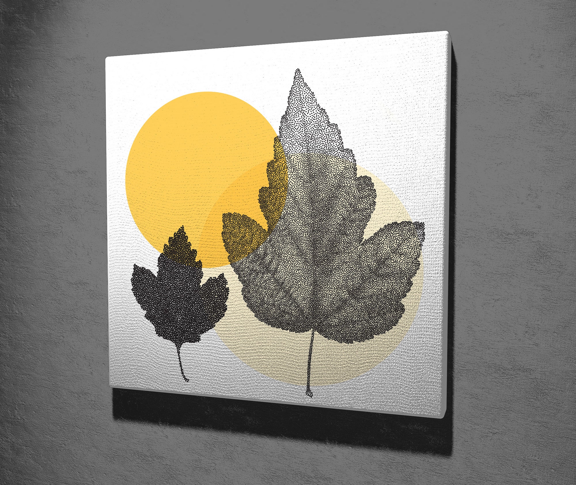 Quadro Decorativo em Tela 45x45cm - Impressão Digital Premium com Moldura de Madeira