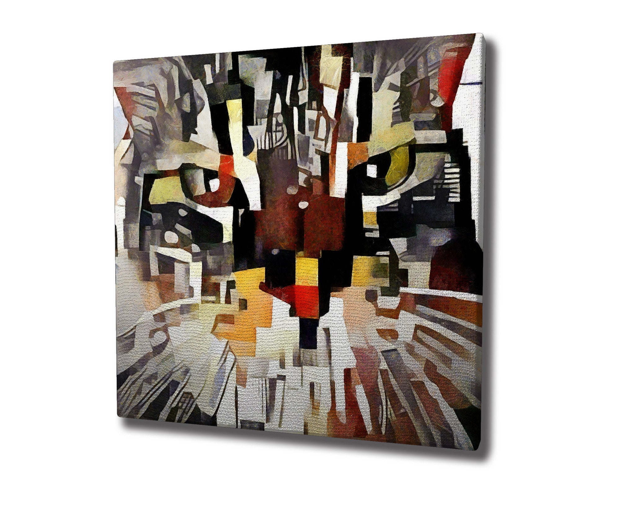 Quadro Decorativo em Tela 45x45cm - Impressão Digital Premium com Moldura de Madeira