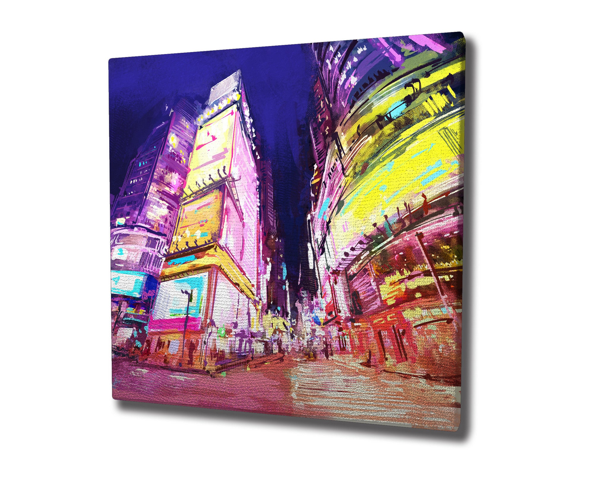 Quadro Decorativo em Tela 45x45cm - Impressão Digital Premium com Moldura de Madeira