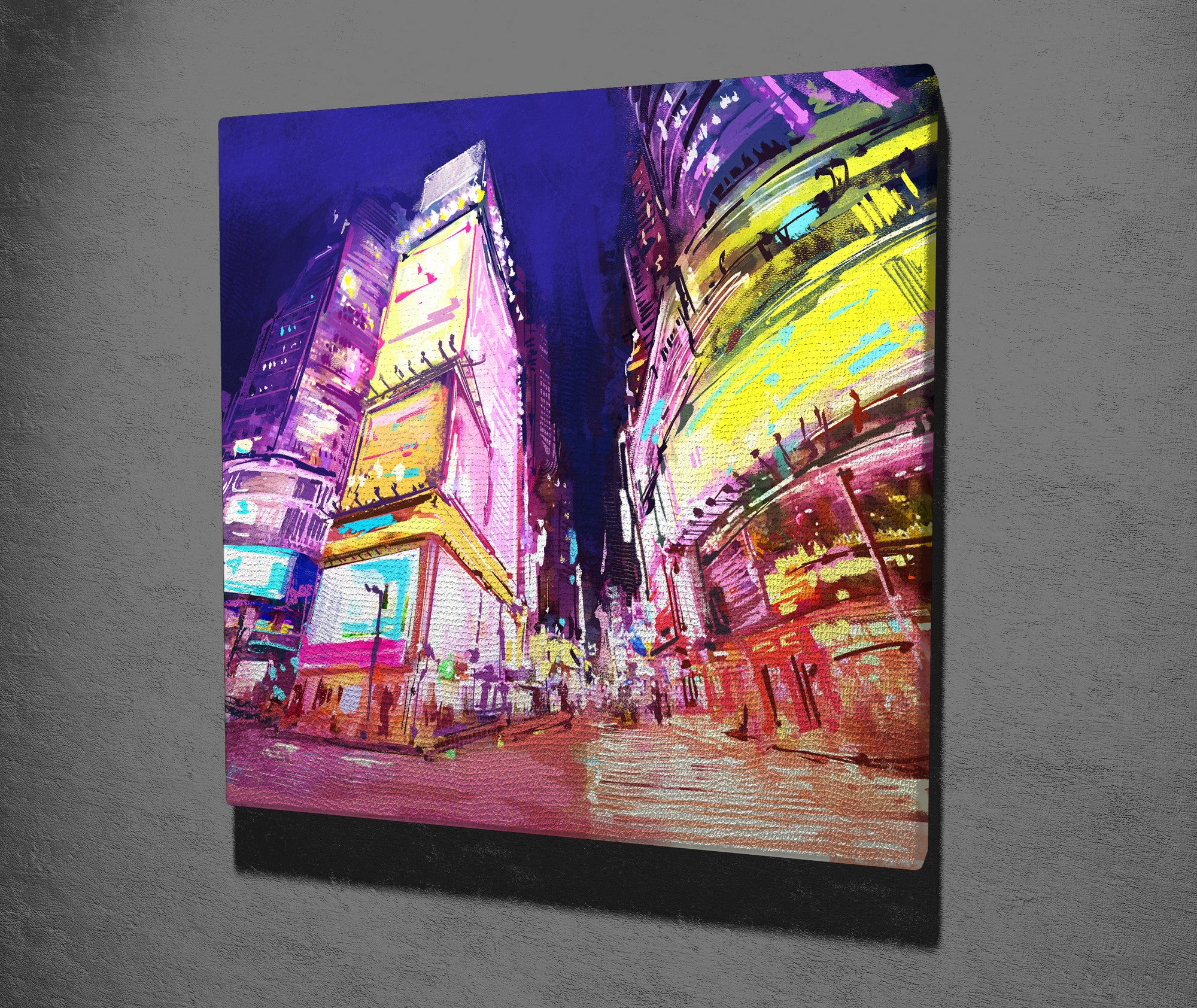 Quadro Decorativo em Tela 45x45cm - Impressão Digital Premium com Moldura de Madeira