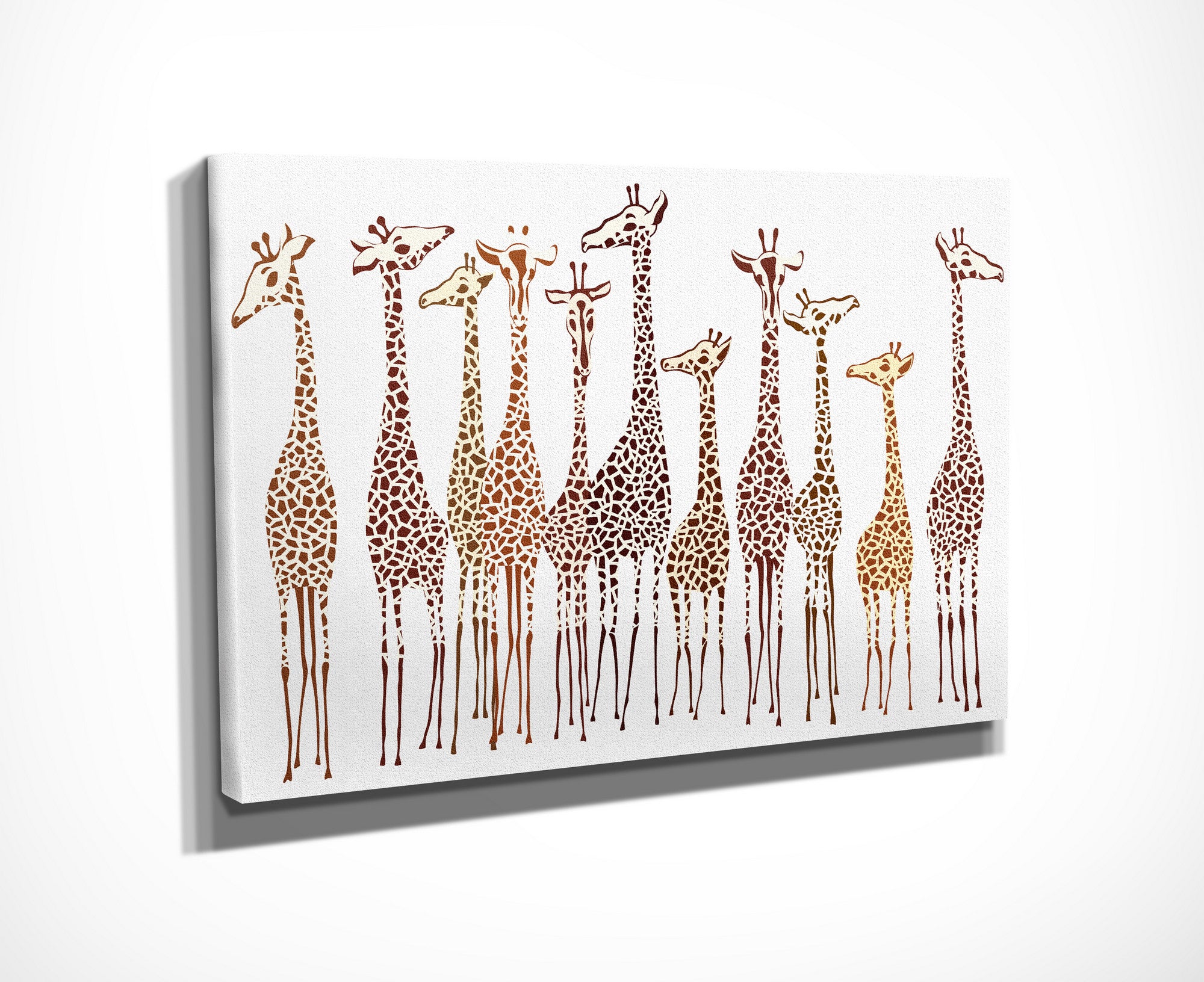 Quadro Decorativo em Tela com Moldura de Madeira - Impressão Digital Multicolor 30x40cm