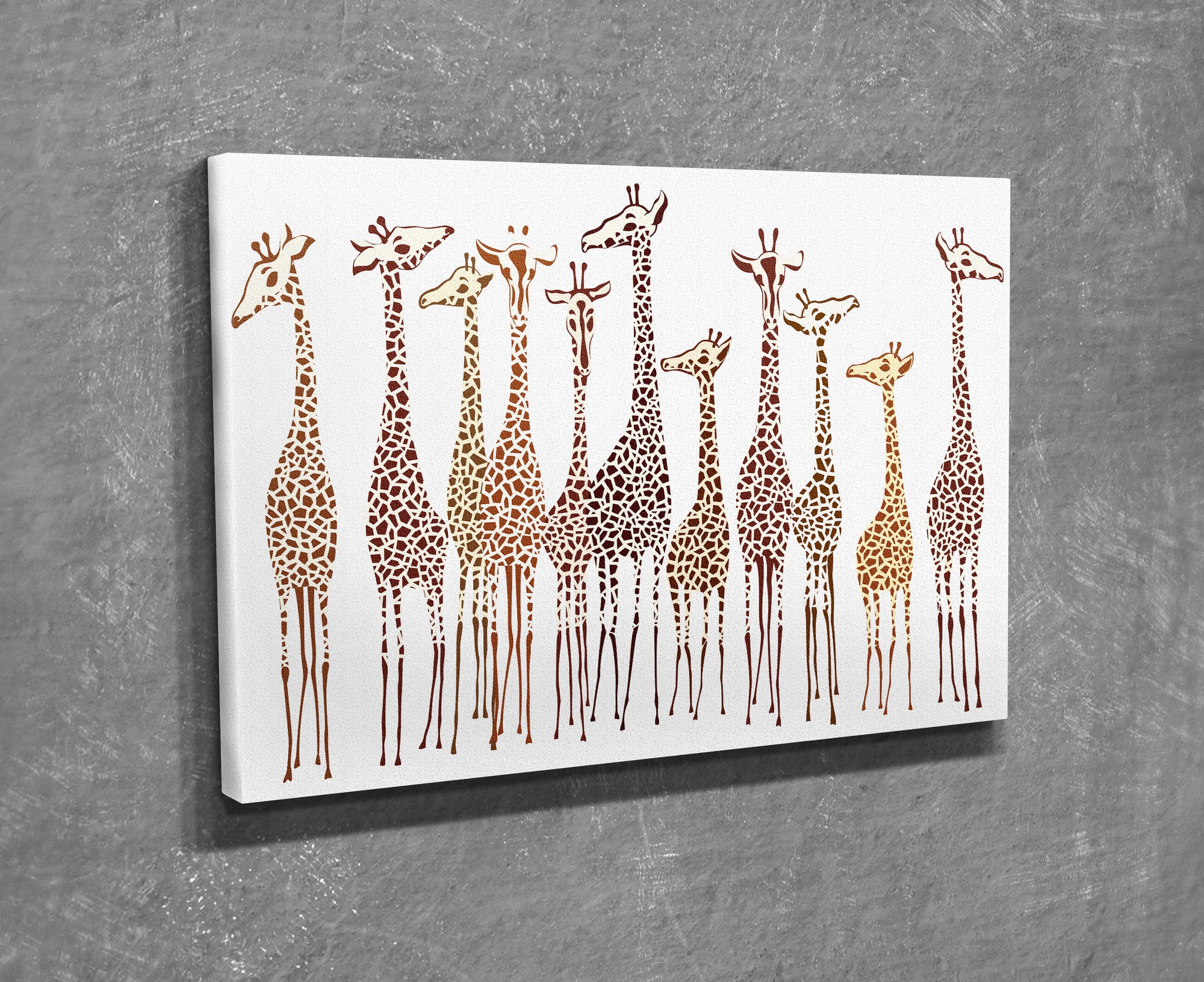 Quadro Decorativo em Tela com Moldura de Madeira - Impressão Digital Multicolor 30x40cm