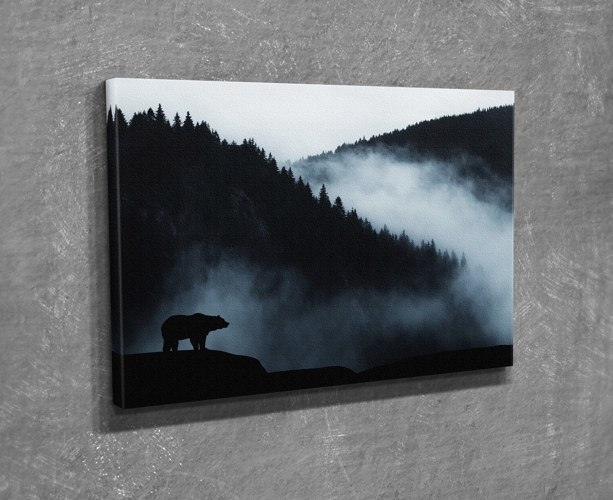 Quadro Decorativo em Tela com Moldura de Madeira - Impressão Digital Multicolor 30x40cm