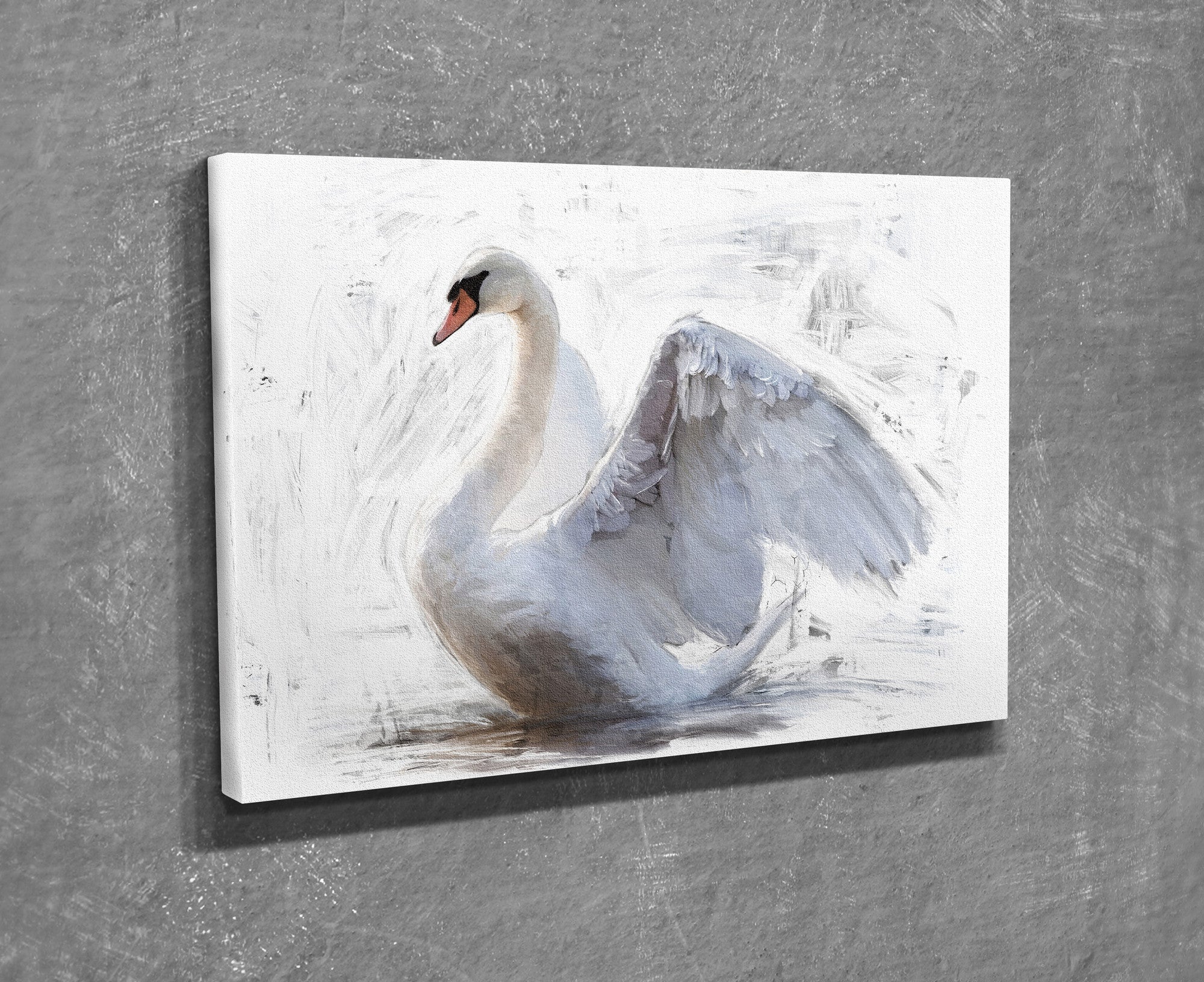 Quadro Decorativo em Tela com Moldura de Madeira - Impressão Digital Multicolor 30x40cm