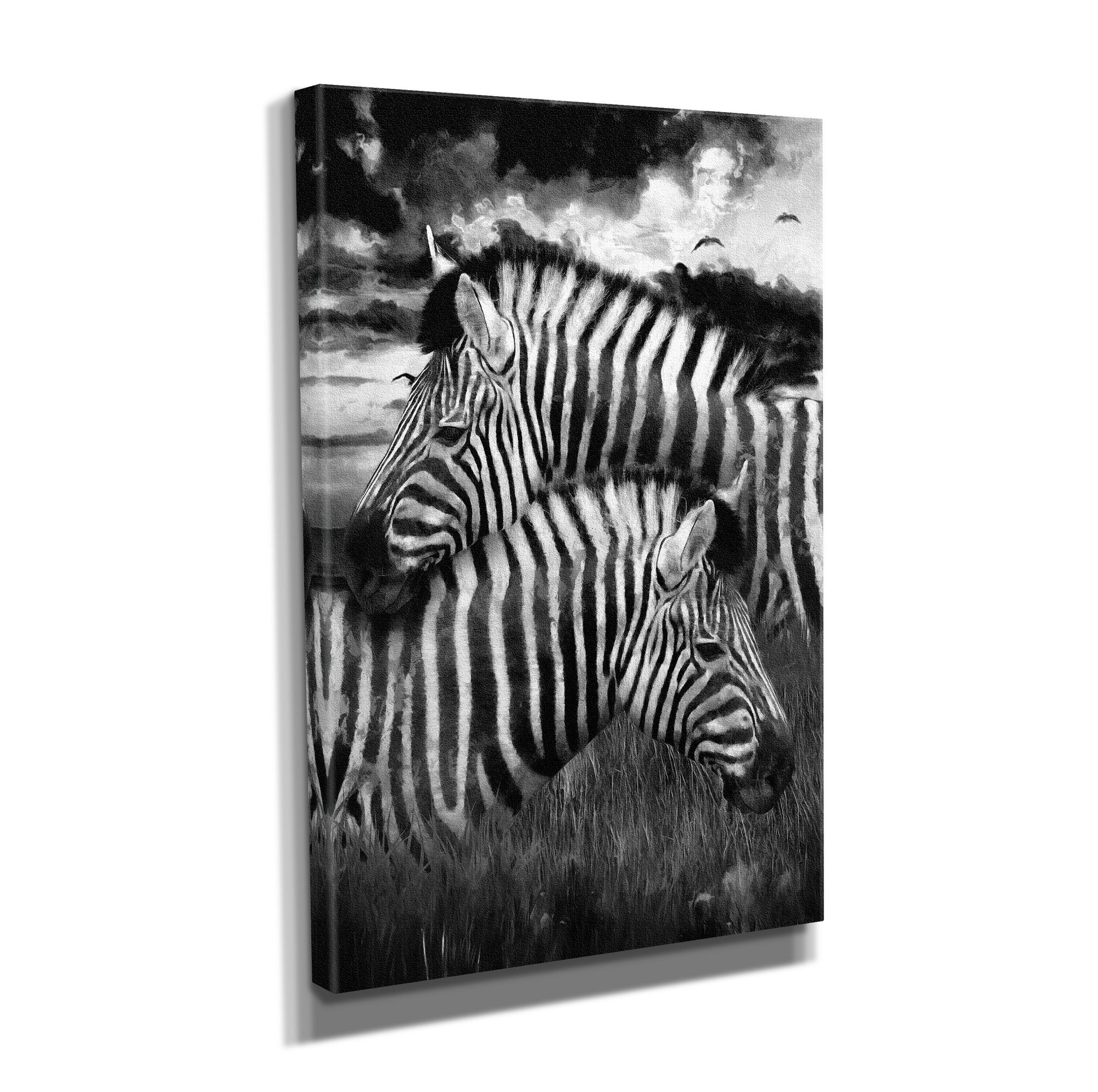 Quadro Decorativo em Tela com Moldura de Madeira - Impressão Digital Multicolor 30x40cm