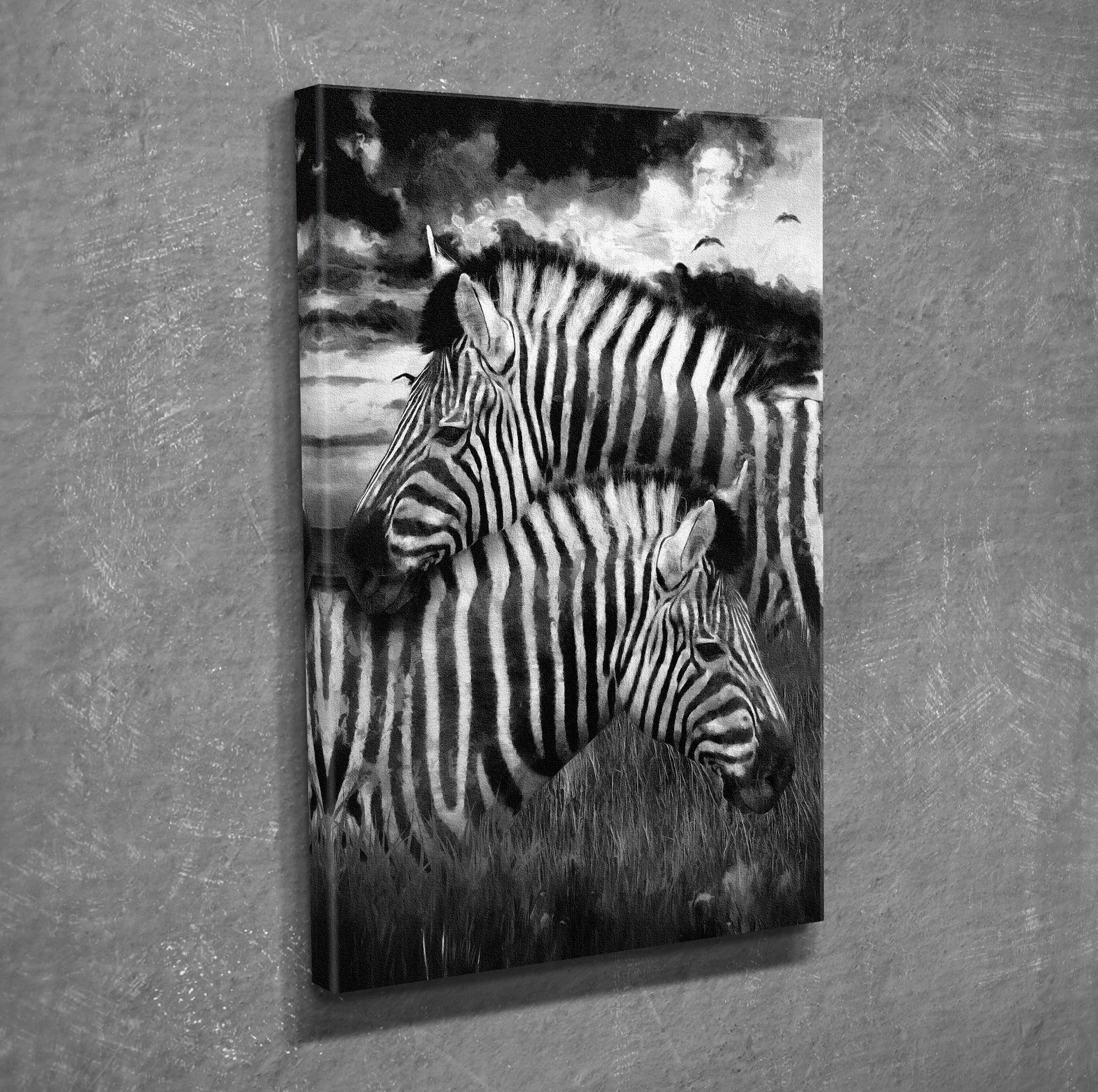 Quadro Decorativo em Tela com Moldura de Madeira - Impressão Digital Multicolor 30x40cm