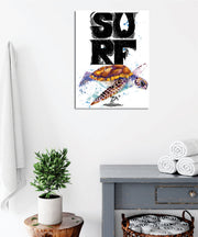 Quadro Decorativo em Tela com Moldura de Madeira - Impressão Digital Multicolor 30x40cm