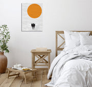 Quadro Decorativo em Tela com Moldura de Madeira - Impressão Digital Multicolor 30x40cm