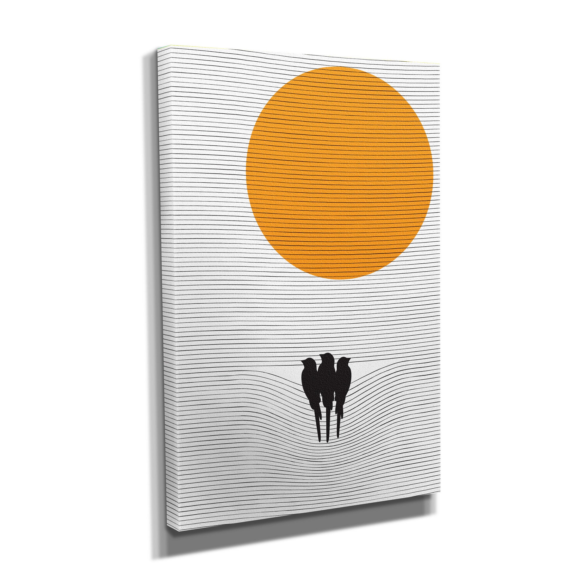 Quadro Decorativo em Tela com Moldura de Madeira - Impressão Digital Multicolor 30x40cm