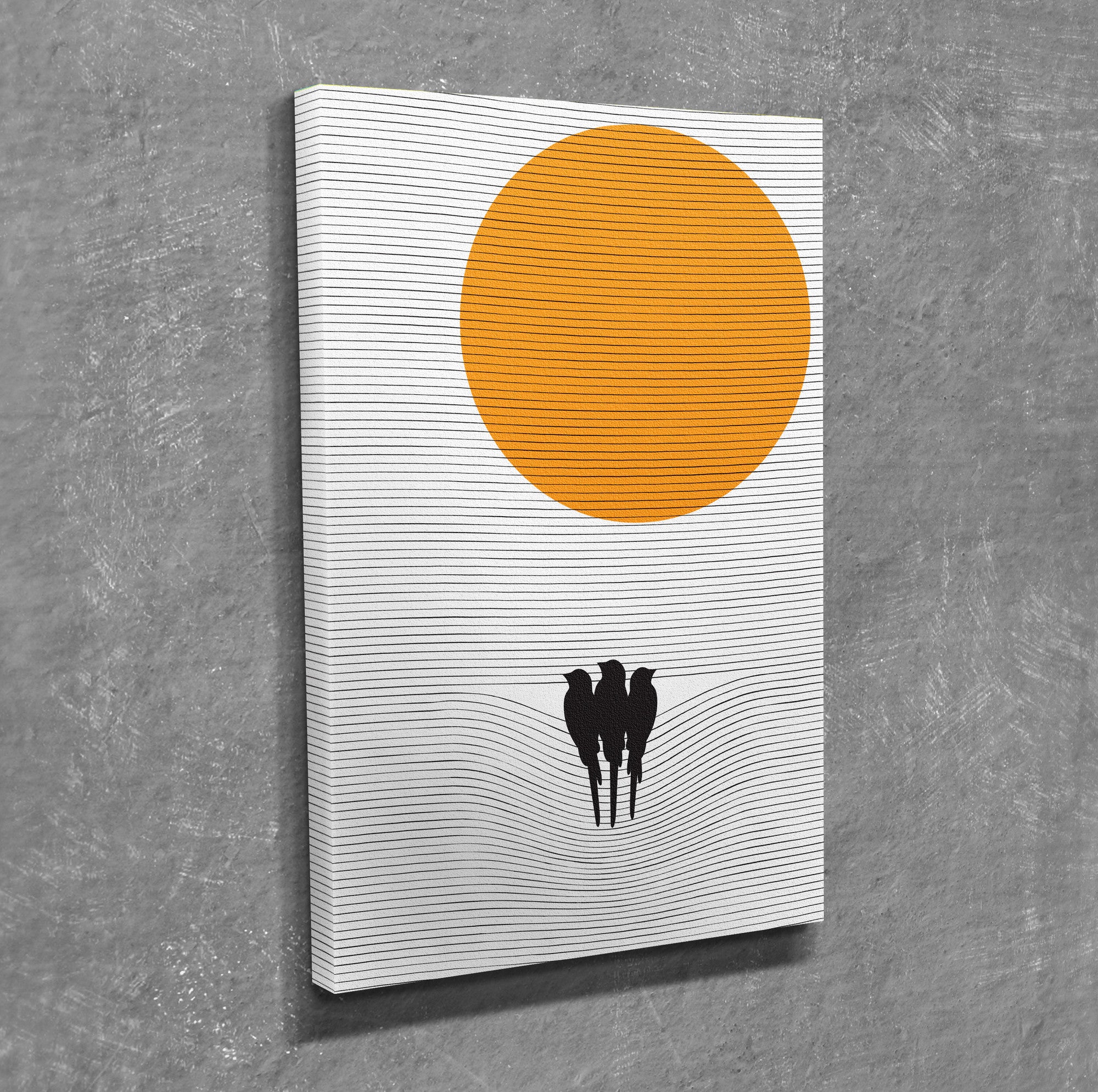 Quadro Decorativo em Tela com Moldura de Madeira - Impressão Digital Multicolor 30x40cm