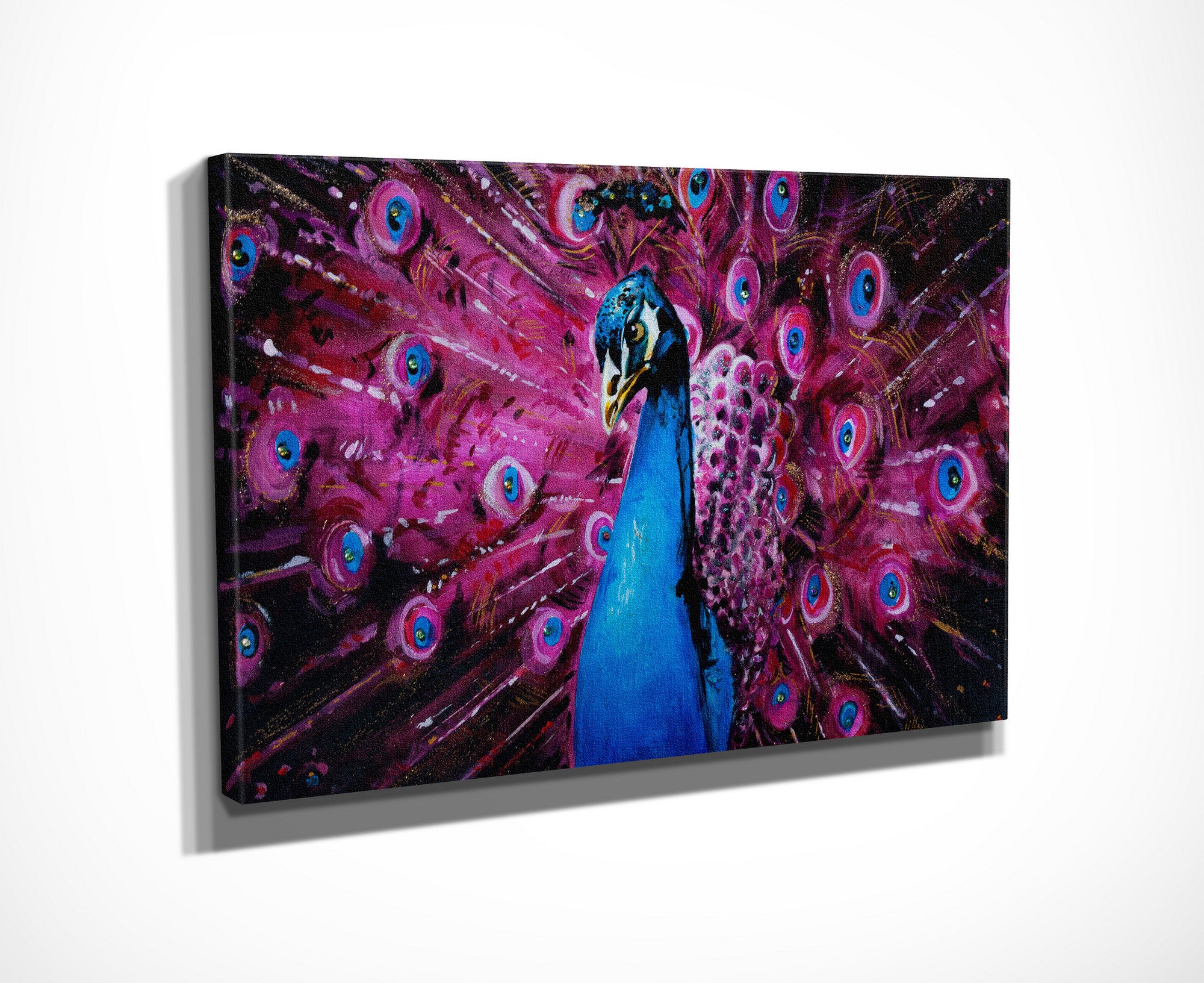 Quadro Decorativo em Tela com Moldura de Madeira - Impressão Digital Multicolor 30x40cm