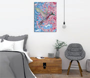 Quadro Decorativo em Tela com Moldura de Madeira - Impressão Digital Multicolor 30x40cm