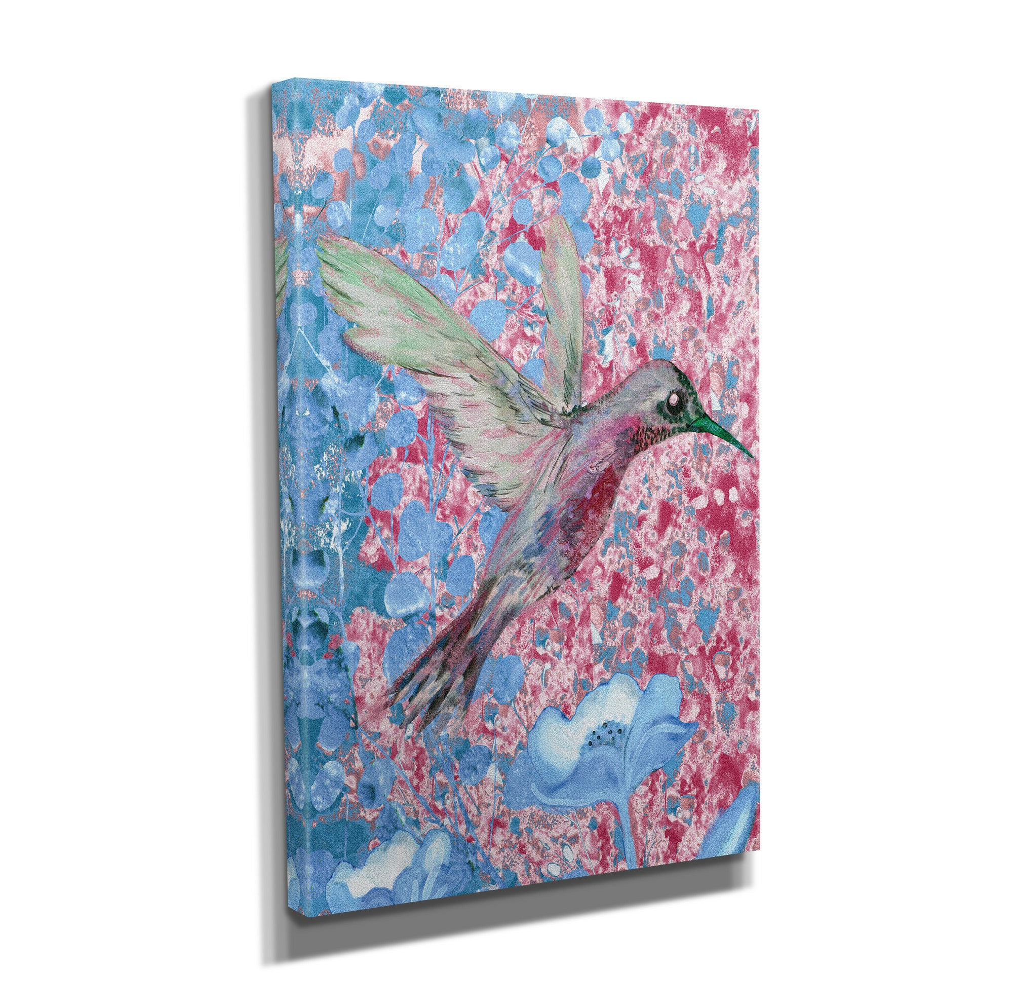 Quadro Decorativo em Tela com Moldura de Madeira - Impressão Digital Multicolor 30x40cm