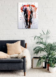 Quadro Decorativo em Tela com Moldura de Madeira - Impressão Digital Multicolor 30x40cm