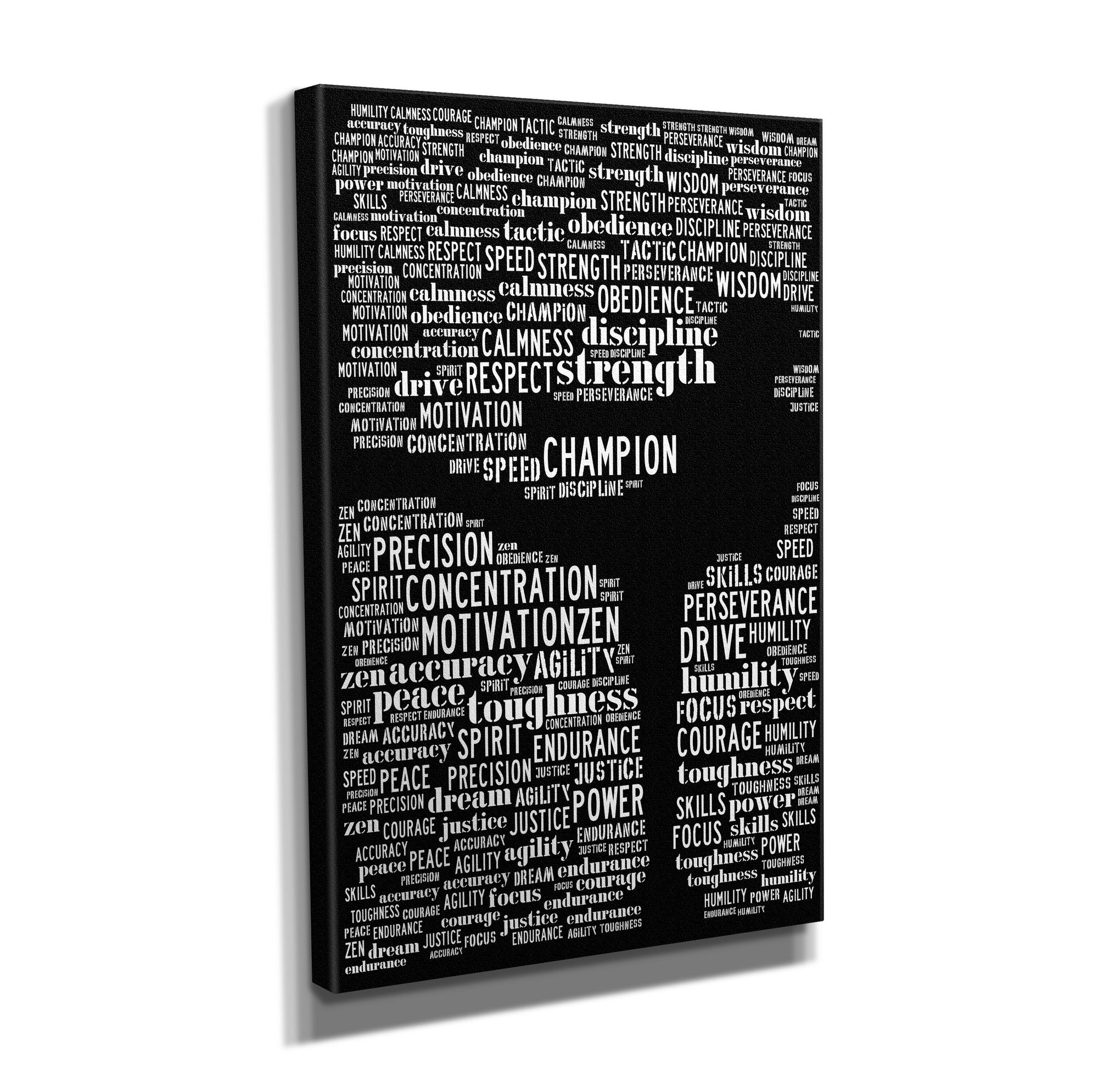 Quadro Decorativo em Tela com Moldura de Madeira - Impressão Digital Multicolor 30x40cm