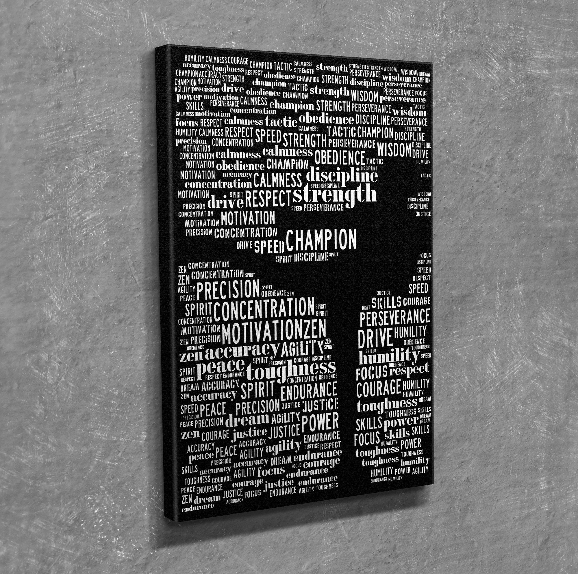 Quadro Decorativo em Tela com Moldura de Madeira - Impressão Digital Multicolor 30x40cm