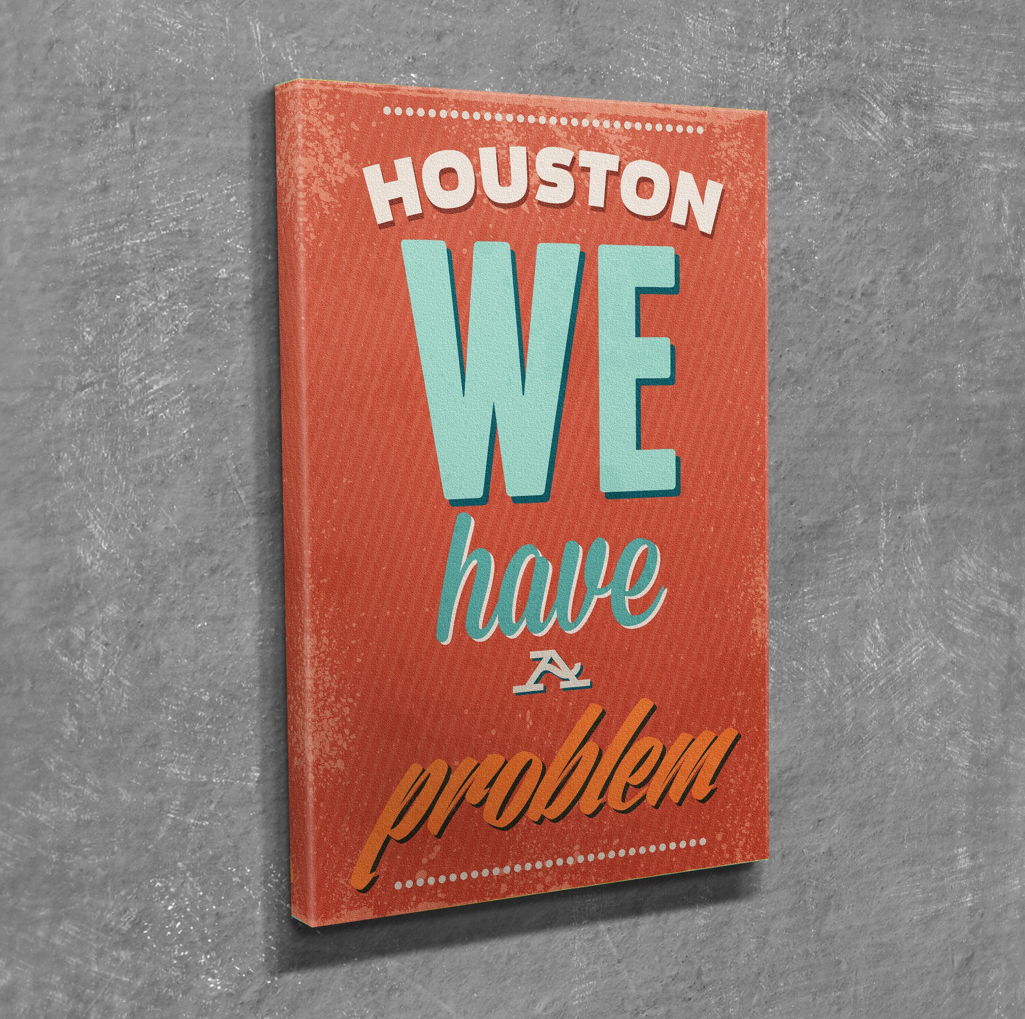 Quadro Decorativo em Tela com Moldura de Madeira - Impressão Digital Multicolor 30x40cm