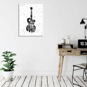 Quadro Decorativo em Tela com Moldura de Madeira - Impressão Digital Multicolor 30x40cm