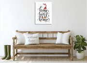 Quadro Decorativo em Tela com Moldura de Madeira - Impressão Digital Multicolor 30x40cm