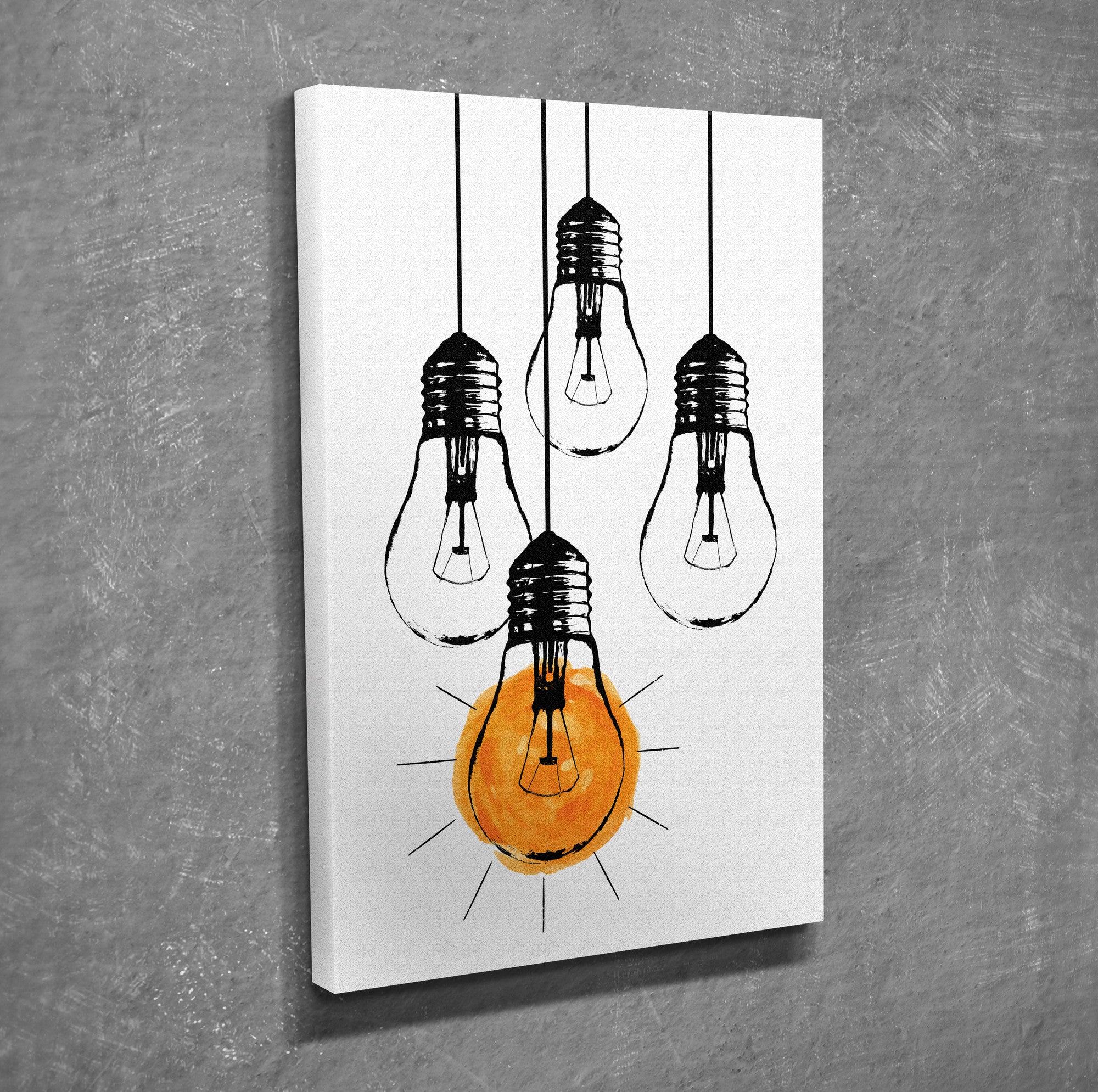 Quadro Decorativo em Tela com Moldura de Madeira - Impressão Digital Multicolor 30x40cm