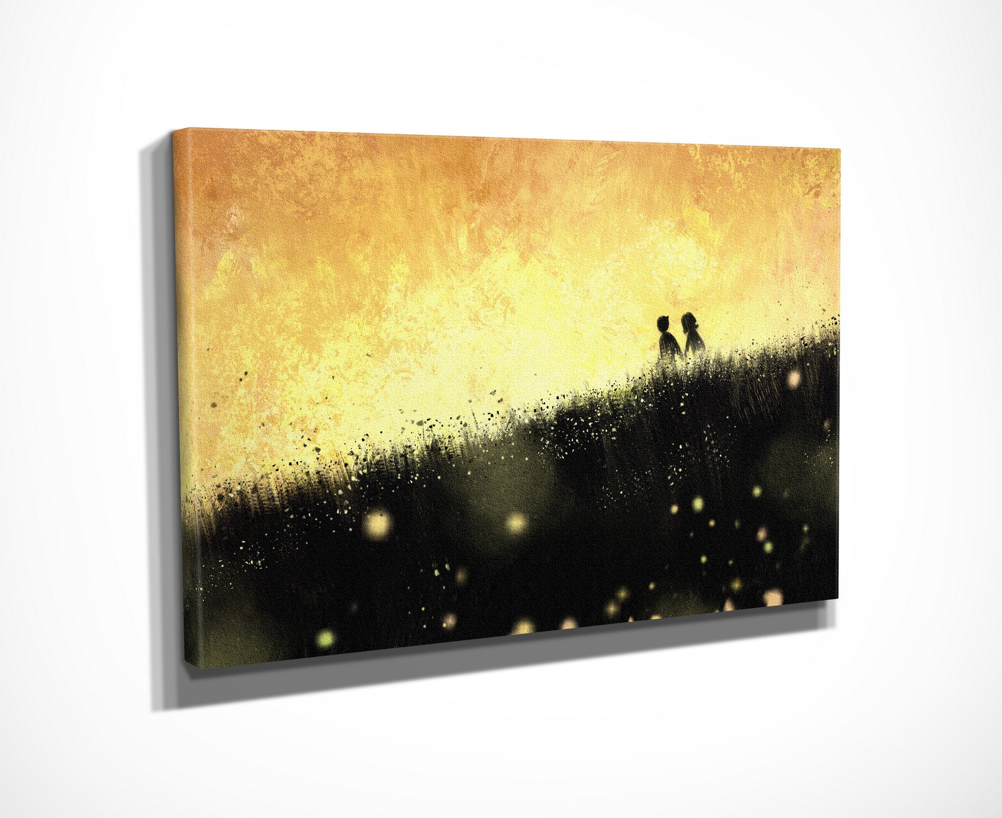 Quadro Decorativo em Tela com Moldura de Madeira - Impressão Digital Multicolor 30x40cm