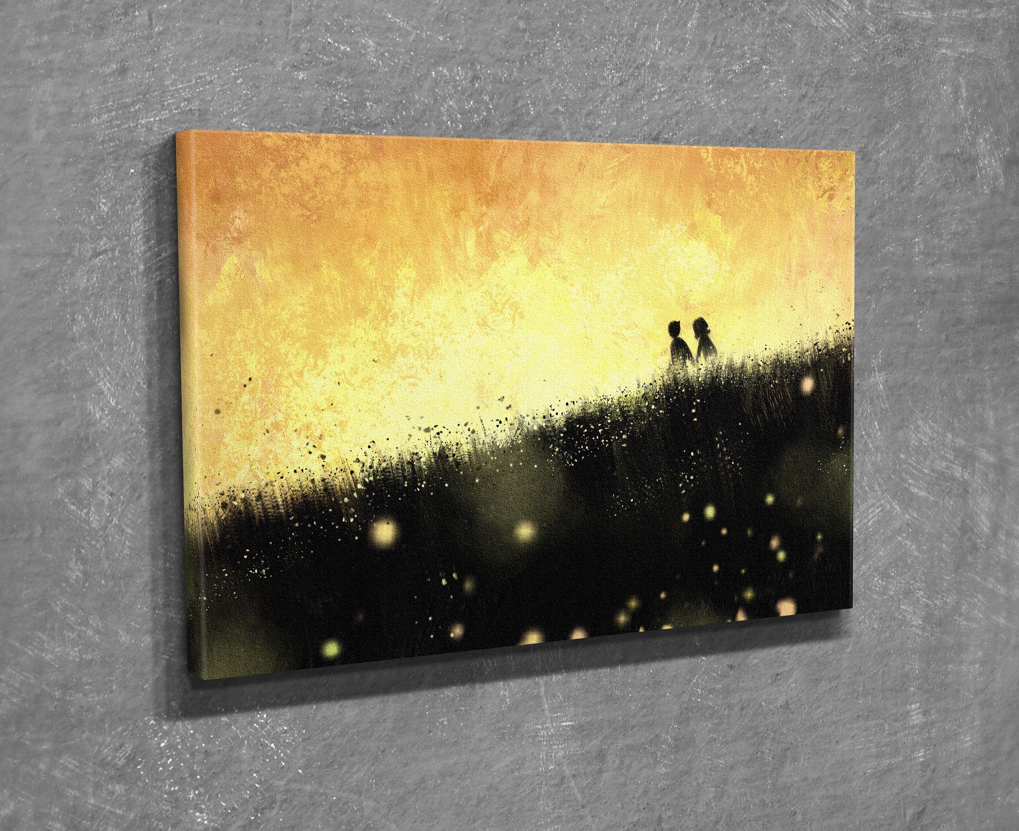 Quadro Decorativo em Tela com Moldura de Madeira - Impressão Digital Multicolor 30x40cm