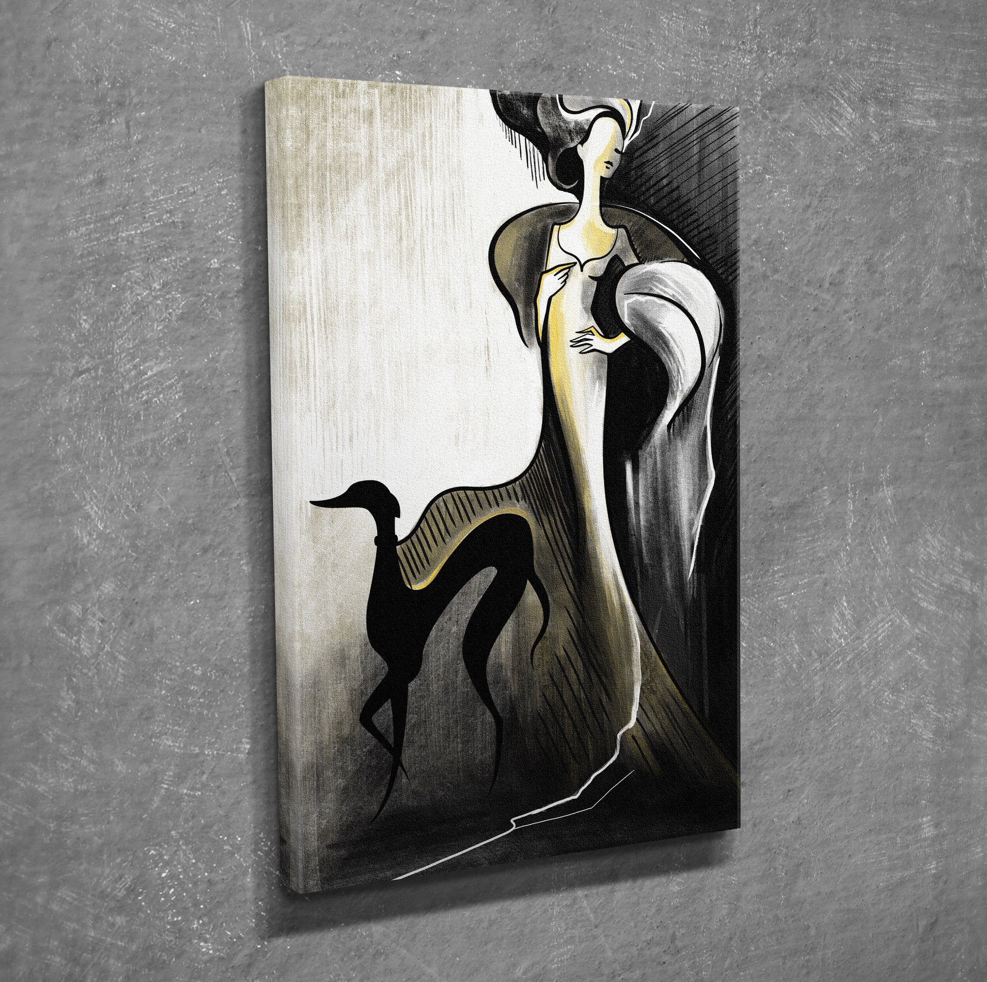 Quadro Decorativo em Tela com Moldura de Madeira - Impressão Digital Multicolor 30x40cm