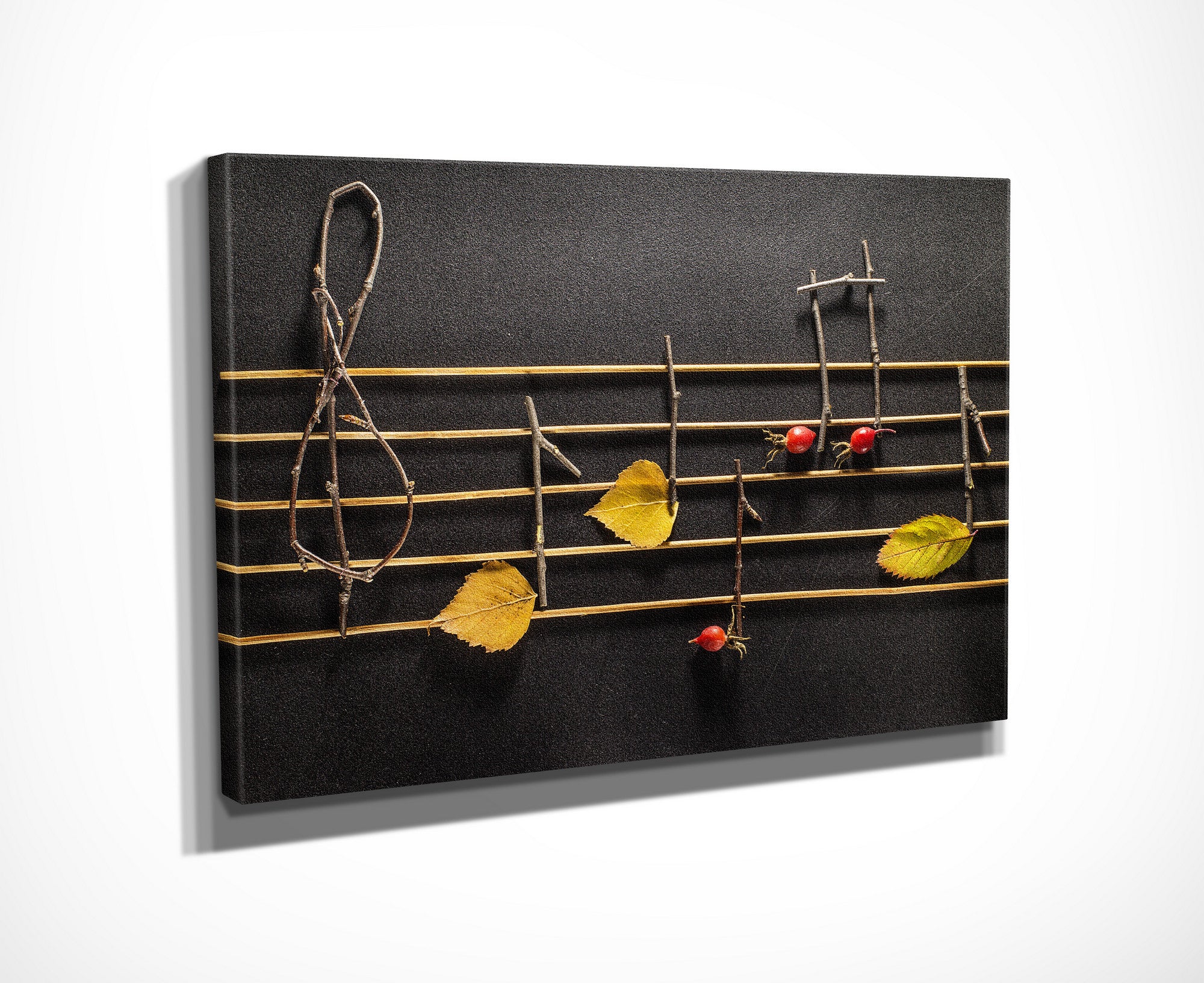 Quadro Decorativo em Tela com Moldura de Madeira - Impressão Digital Multicolor 30x40cm