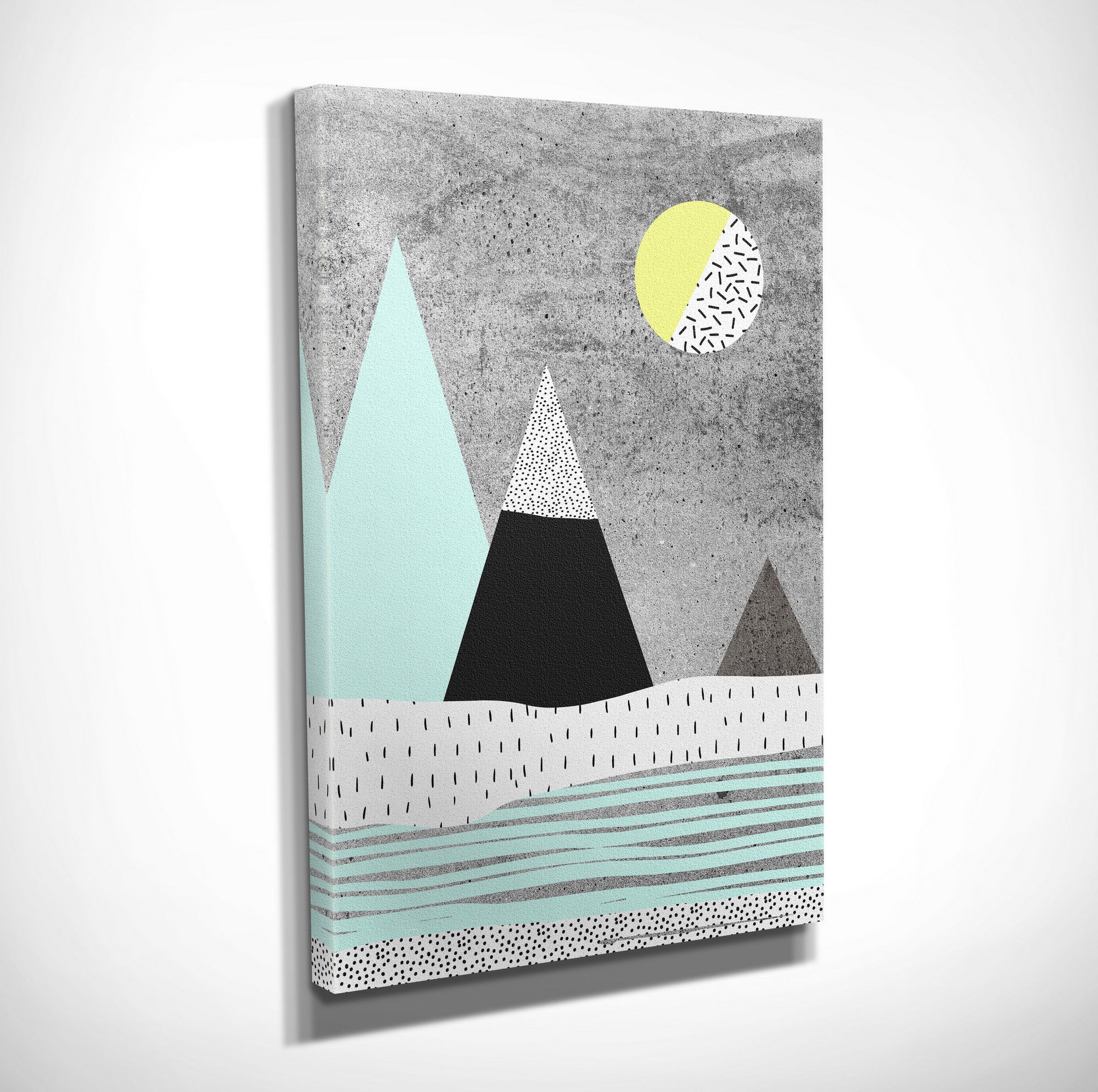 Quadro Decorativo em Tela com Moldura de Madeira - Impressão Digital Multicolor 30x40cm