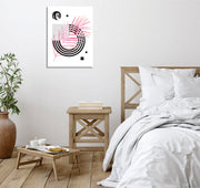 Quadro Decorativo em Tela com Moldura de Madeira - Impressão Digital Multicolor 30x40cm