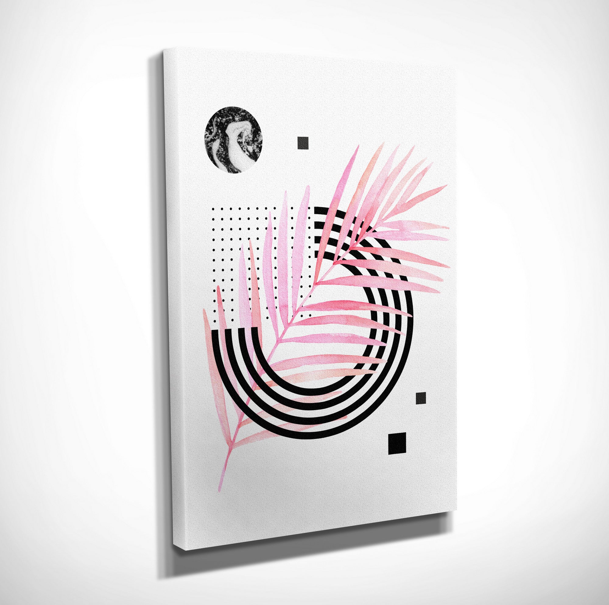 Quadro Decorativo em Tela com Moldura de Madeira - Impressão Digital Multicolor 30x40cm