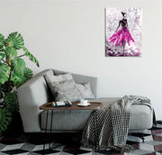 Quadro Decorativo em Tela com Moldura de Madeira - Impressão Digital Multicolor 30x40cm