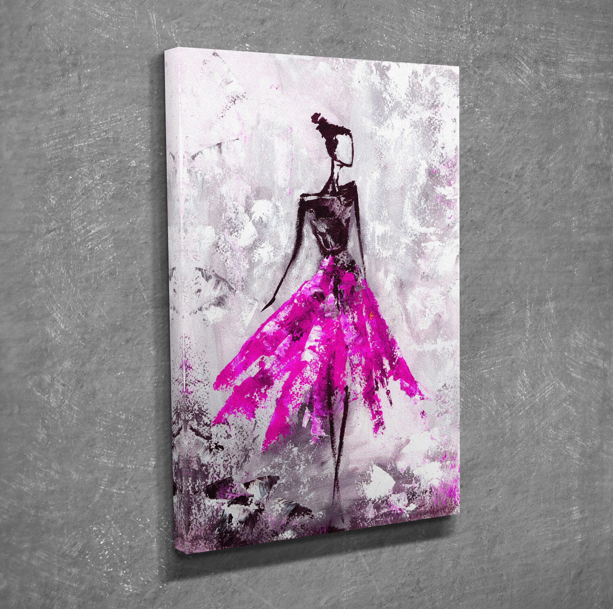 Quadro Decorativo em Tela com Moldura de Madeira - Impressão Digital Multicolor 30x40cm