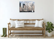 Quadro Decorativo em Tela com Moldura de Madeira - Impressão Digital Multicolor 30x40cm