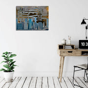 Quadro Decorativo em Tela com Moldura de Madeira - Impressão Digital Multicolor 30x40cm