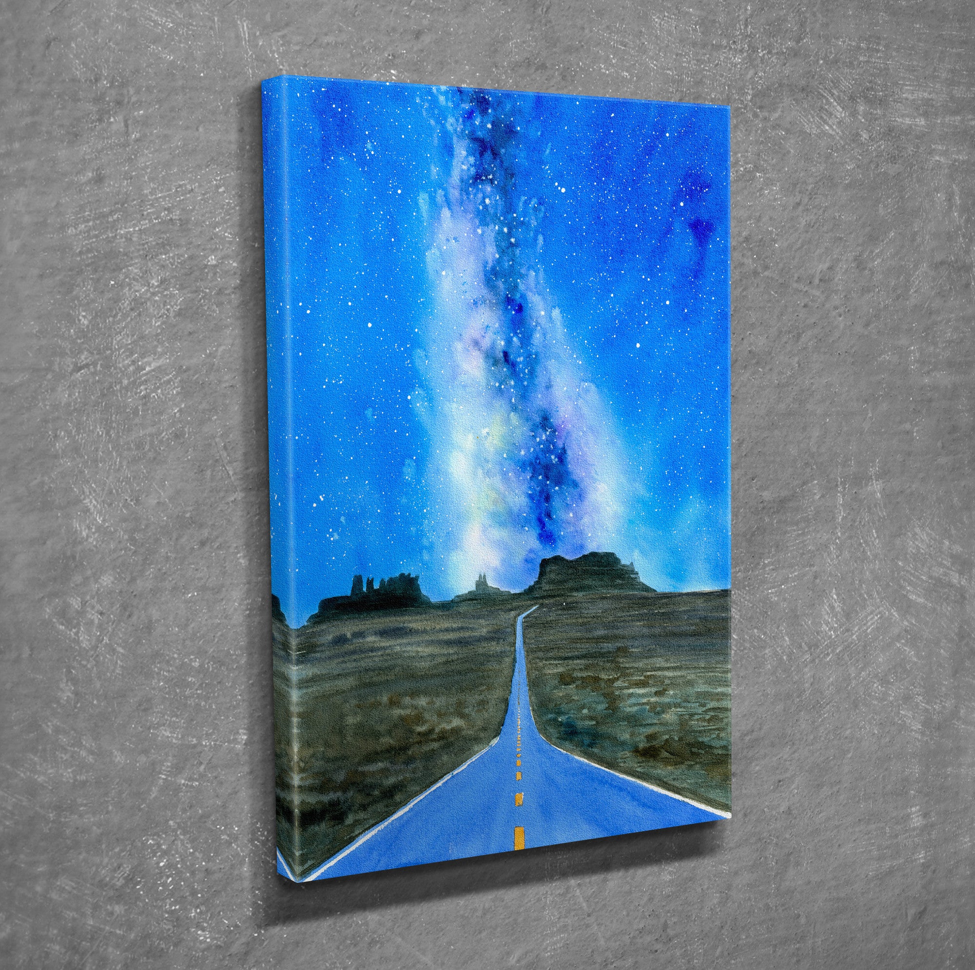 Quadro Decorativo em Tela com Moldura de Madeira - Impressão Digital Multicolor 30x40cm