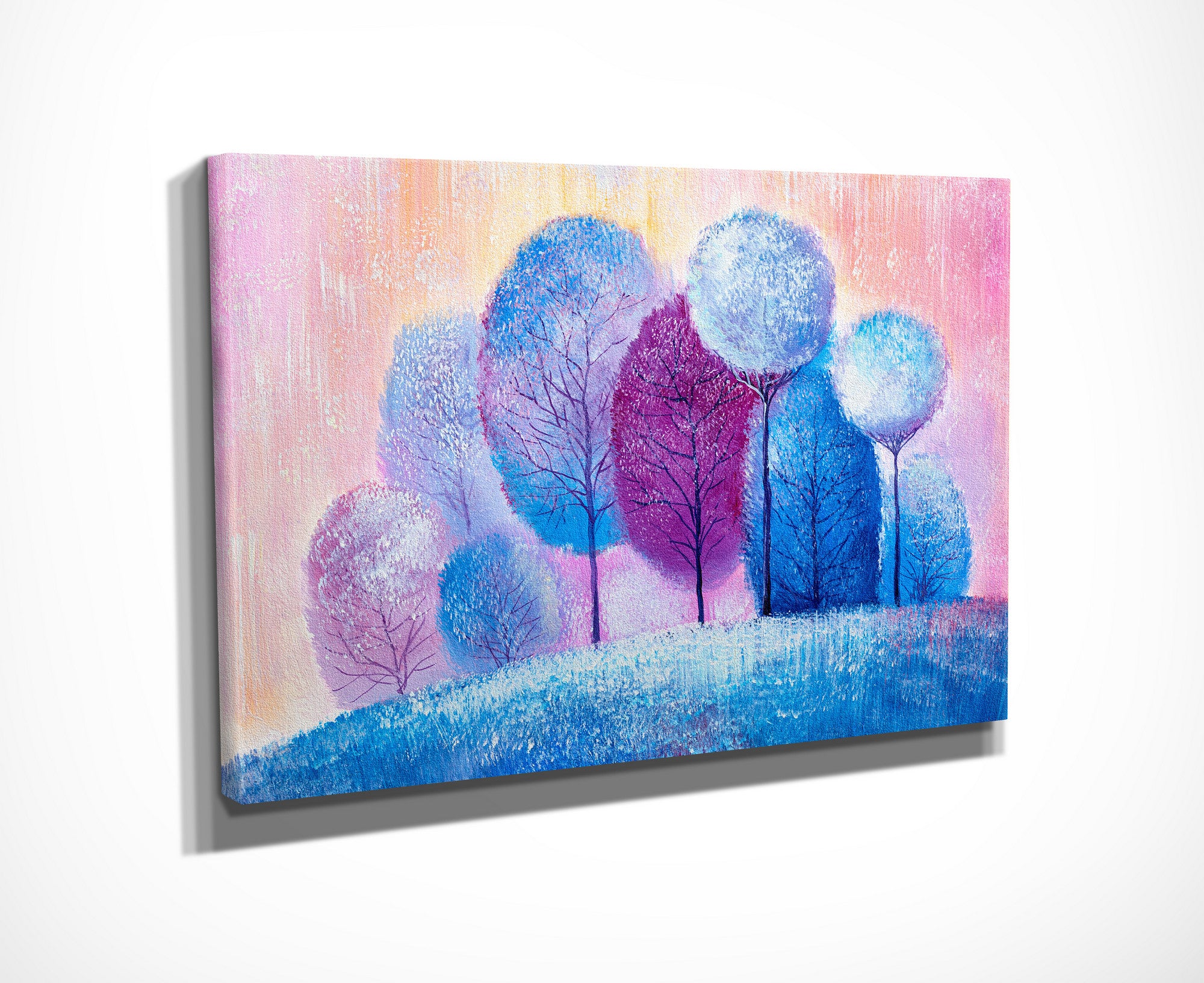 Quadro Decorativo em Tela com Moldura de Madeira - Impressão Digital Multicolor 30x40cm