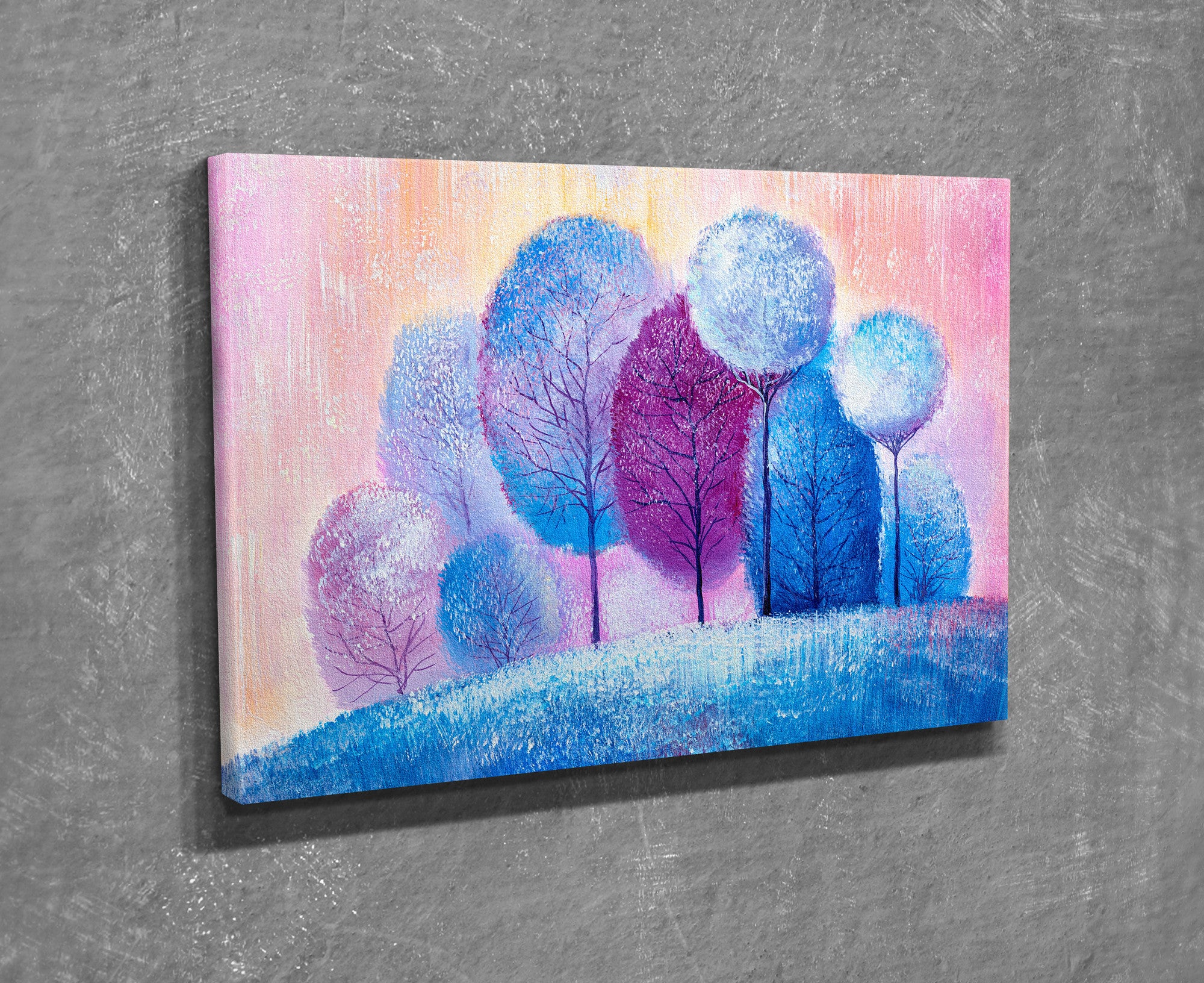 Quadro Decorativo em Tela com Moldura de Madeira - Impressão Digital Multicolor 30x40cm