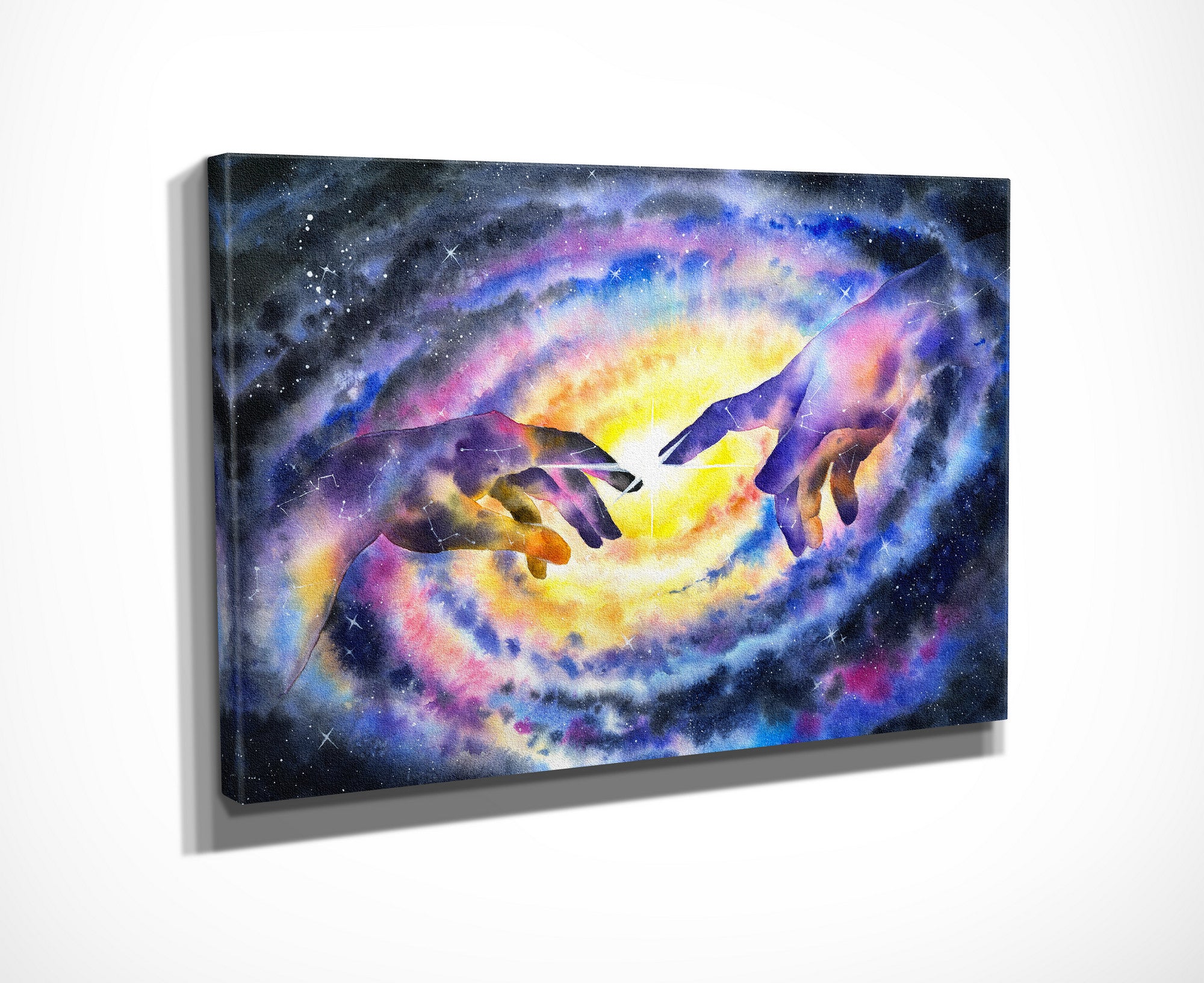 Quadro Decorativo em Tela com Moldura de Madeira - Impressão Digital Multicolor 30x40cm