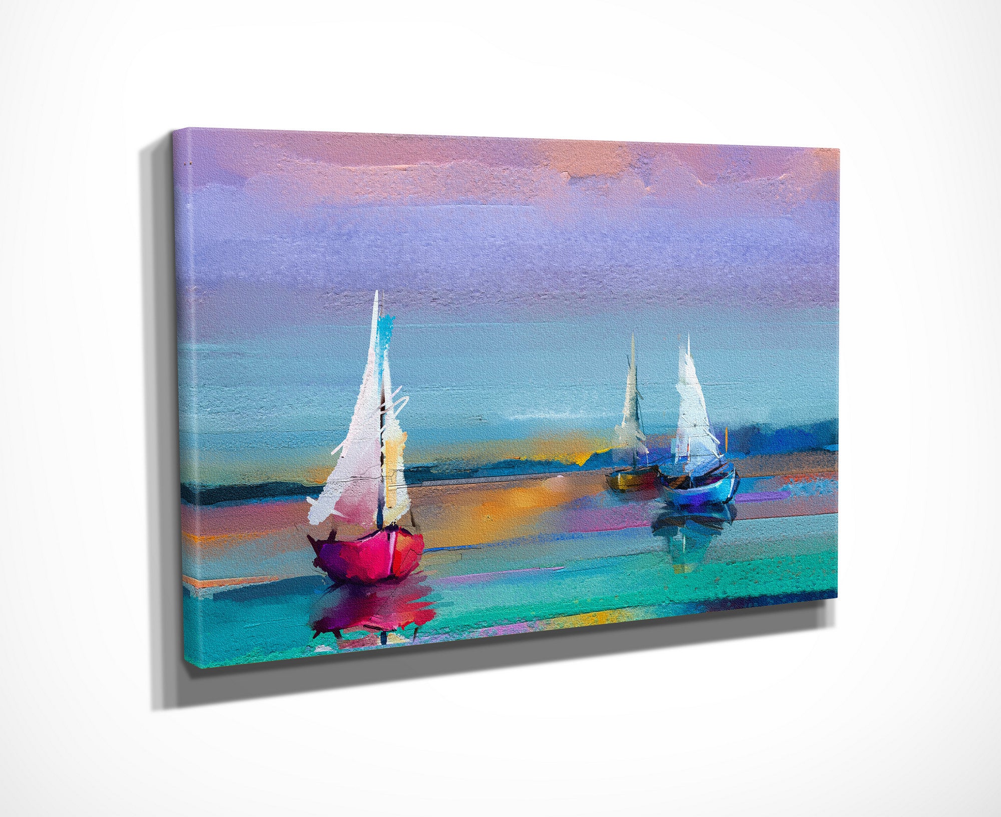 Quadro Decorativo em Tela com Moldura de Madeira - Impressão Digital Multicolor 30x40cm