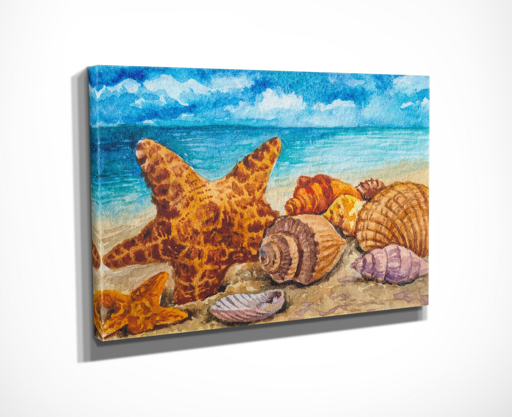Quadro Decorativo em Tela com Moldura de Madeira - Impressão Digital Multicolor 30x40cm